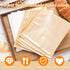 100 Pack 8.3x10'' Paper Bread Bags for Homemade Bread, Heat-Sealable Bakery Bags with Clear Front Window and Label Seal