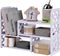 Felmis Desktop Organizers with Shelves, PVC Adjustable Display Shelf for Office Desk, Home Decor, Makeup