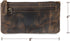 Moonster Leather Pencil Case Pouch, 8" x 4" - Leather Pen Case with Zipper Closure
