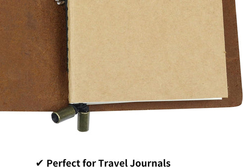 Wanderings Passport Size Travelers Notebook Inserts | 3.5" x 5" | 80gsm Paper | 3 Hand-Stitched Booklets
