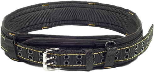 3 Inch Padded Tool Belt, Heavy Duty Work Tool Belt for Comfort and Support (Yellow and Black)