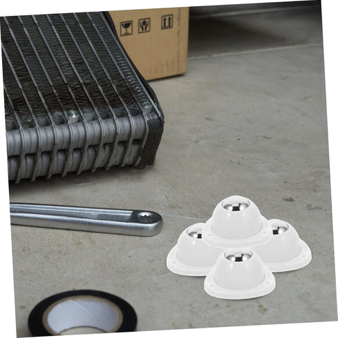 4pcs Zerodeko Self Adhesive Mini Caster Wheels Rotation Storage Box Wheel for Furniture Rolling Cart Heavy Duty