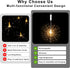 120LED 8 Outdoors-2 Pack Firework Lights Rechargeable,Hanging Likes Star Fairy String Light Modes,Waterproof Warm Light