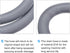 MECCANIXITY Washing Machine Drain Hose Extension Kits 3.28ft Gray - Includes Extension Adapter, U-Bend Hose Holder, 2