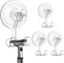 Teletrogy Suction Cup Razor Holder 4 Pack, Reusable Powerful Shower Suction Hooks for