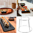 9.05X9.05X7.08 Inch Hemoton Seafood Display Rack Double Tier Stainless Steel Buffet Tower Stand for Oysters Shrimp Crab