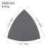 uxcell Triangular Sandpaper Hook and Loop Triangle Sanding Pad Fit 3-1/2" Oscillating Multi-Tool Silicon Carbide for Wet/Dry Use 2000 Grit 8pcs