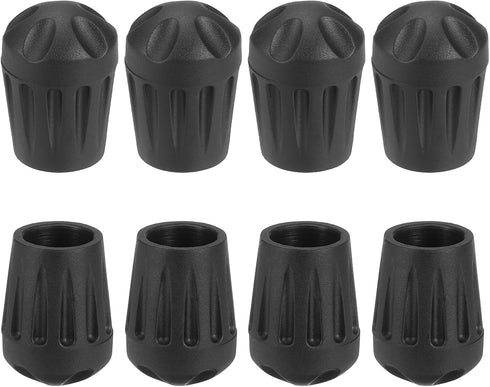 uxcell 8Pcs Camping Chair Foot Covers, 0.59 Inch Plastic Table Legs Feet