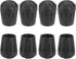 uxcell 8Pcs Camping Chair Foot Covers, 0.59 Inch Plastic Table Legs Feet
