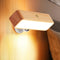 Moroommt Wood Wall Sconces Battery Operated, Rechargeable Wall Lights Battery Operated, Stick On