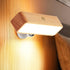 Moroommt Wood Wall Sconces Battery Operated, Rechargeable Wall Lights Battery Operated, Stick On