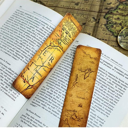 Vintage Style Bookmarks, 30PCS (The Secret of Map) for Women, Men, Teens