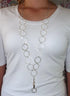 Hidden Hollow Beads Hello Beautiful! Fashion Lanyard, Women's Super Strong Chain ID Badge Holder, 36" Long