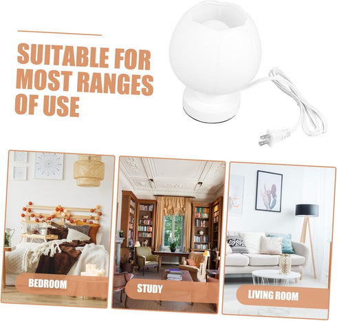 Dimmable Rechargeable Touch Bedside Lamp with Glass and Wood for Bedroom Nightstand Adjustable Brightness Color