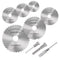 Cutting Wheel Set for Drills, 8Pcs HSS Rotary Tool Saw Blades with 1/8" Mandrel and Screwdriver