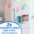 Large Magnetic Dry Erase Marker Holder, Magnetic Glass Whiteboard Holder with Movable Dividers, Strong Pencil Holder