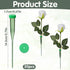 Grevosea 30 5.71 Inch PCS Floral Water Tubes for Flowers, Green Floral Water Tubes, Flower Stem Vials with Caps Plastic