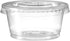 Portion Cups with Lids (2 Ounces, 100 Pack) | Disposable Plastic Cups for Meal Prep, Portion Control, Salad Dressing,