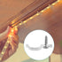 HexinYigjly 100 10mm 10mm 100 Pcs Strip Light Mounting Brackets, Outdoor LED Strip Light Mounting Clips, Led Light