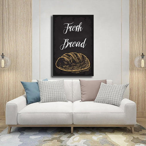 Generic Unframe:20x30inch(50x75cm) Fresh Bread Bakery Canvas Poster Bedroom Decor Landscape Office Room Decor Gift