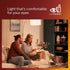 Vintage Flicker-Free Amber Spiral B11 Dimmable, Eyecomfort Technology, 225 Lumen, 2000K, E12 Base, 8-Pack