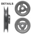 uxcell BK55-7/8 V-Belt Sheave, 7/8" Bore 5.25" OD Single Groove Cast Iron Sheave for 3L or B Belt