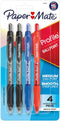 Paper Mate Profile Retractable Ballpoint Pen, Medium Point 1.0mm, Assorted, 4 Count