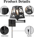 Dimmable Dimmer Rustic Plug in Deer Wall Sconces, Swing Arm Wall Lamp with Plug in Cord and On/Off Rotary Switch