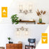 Apenath 2-Light Wall Sconce Light Fixtures, Brushed Nickel Finish Wall Light with Clear Glass Shade, Modern Vanity