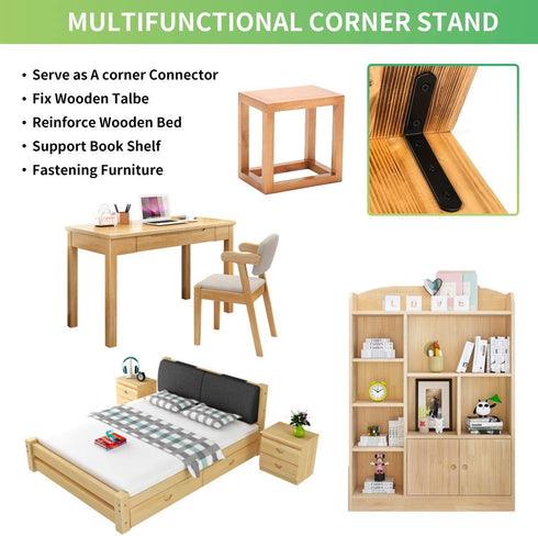 Emeroll 20 4 3 Inch PCS L Corner Brace Heavy Duty Shelf Brackets x L Joint Angle Brackets Shelf Support Corner Braces