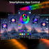 8 Counter, 13ft LAFULIT PCS RGB Under Cabinet Lights Kit, App and Remote Control Led Strip Lights, Music Sync Color