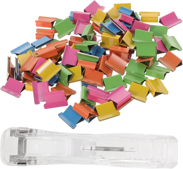 STOBOK 1 Set Spare Clamp for Pusher Clam Clip Dispensers, Mini Paper Clips, Jumbo Paper Clipper Refill Clips
