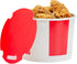 64 25 Restaurantware-Bio Tek Ounce Chicken Buckets With Lids, Greaseproof Paper Chicken Buckets - Vented Lids
