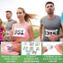 Beupy 32Pcs 32 Runner Bib Clips with Sheets DIY Stickers Reusable, Easy to Use Lightweight Safety Lock Fasteners