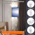 Set Plug in Wall Sconces of Two: Wall Lights with On/Off Switch - Stepless Color Temperature Wall Mount Lamps - Fabric