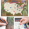 Ballpark Travel Quest Poster Set, Laminated, Includes Stickers, 17"x28", Made in the USA