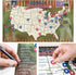 Ballpark Travel Quest Poster Set, Laminated, Includes Stickers, 17"x28", Made in the USA