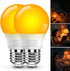 Neporal 1800K Amber Sleep Light Bulbs, 99.96% Blue Light Blocking, A15 6W(40 Watt
