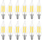 Lamsky E14 LED Bulb European Base 4W LED Chandelier Light Bulbs Dimmable 40W