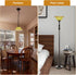 Golhom 12" Tawny Alabaster Glass Lamp Shade, Lipless Glass Lamp Dome, Fixture Replacement Globe for Torchiere Floor