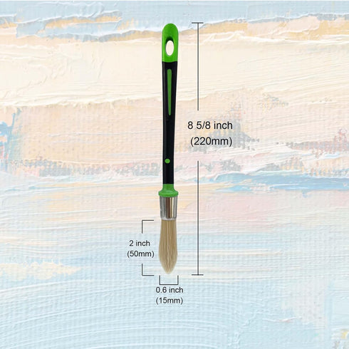 Small Paint Brush for Touch Ups, Trim Stain Brush for Sash, Baseboards, House Wall Corners, Size 0.6-inch (15mm)