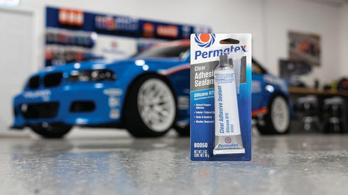 Permatex 80050 Clear RTV Silicone Adhesive Sealant, 3 oz