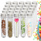 60Pack Plastic Test Tubes with Caps, 45ML Bottles Clear Bath Salt Tubes,