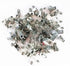 yueton 50pcs Metal Double Hole Badge Clips with PVC Straps, ID Strap Clip Adapter