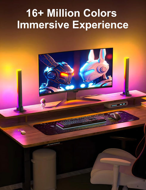 RGB Light Bar, LED Light Bar, APP Control USB Powered, Color Changing TV Backlight Music Sync Ambient Lighting for Room