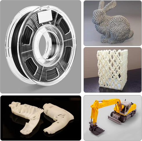 3D Printer SMP Filament (4D filament) 1.75mm 250g, Shape Memory Polymer Material for Bambu Lab X1/P1P/A1, Black
