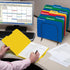 Smead Poly File Folder - 1/3-Cut Tab, Letter Size, Red - 24 per Box