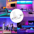 30Pcs 4-Pin 10mm 5050 LED Strip Connectors, RGB Solderless Connectors Adapter,Wide Unwired LED Light Connectors, Easily
