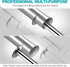 LitKiwi PVC Pipe Inside Cutter(4Pcs Titanium Coating Saw Blades) with 1/4" Hex Shank,Plumbing Inside Cutter Internal Plastic ABS Pipe Cutter,1-1/4" & 1-3/4" Or Larger Diameter
