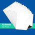 Flipside Products 4" x 4" Dry Erase Notes w/Black Marker and Eraser Cap, Reusable Sticky Notes, Removeable Whiteboard Sticker, Repositionable, Peel and Stick, White - 12 Pack
